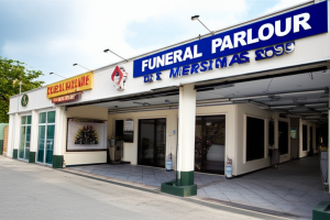Funeral parlour di mersing, Malaysia